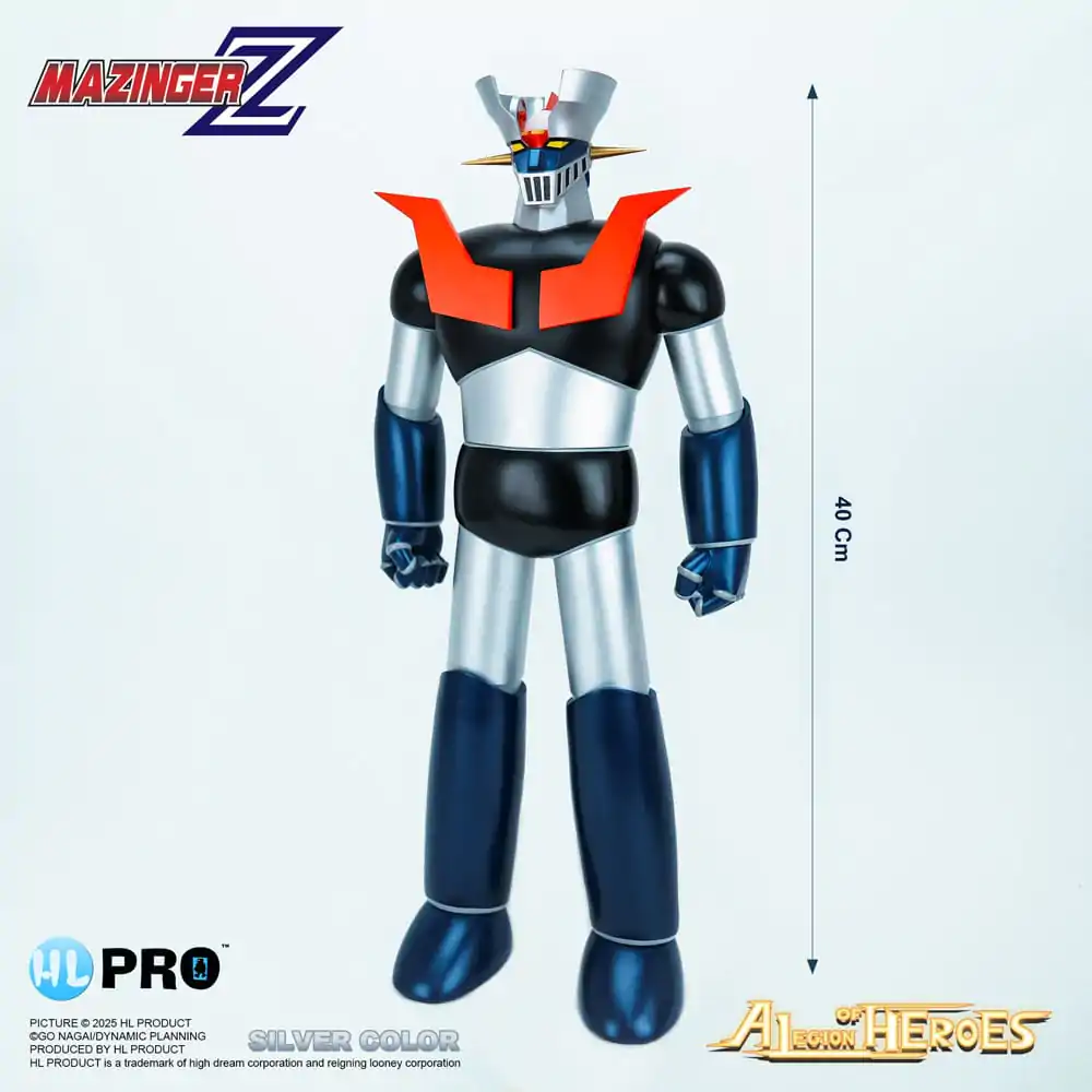 Mazinger Z Legion of Heroes Vinyl Figurica Mazinger Z Silver Color 40 cm fotografija izdelka