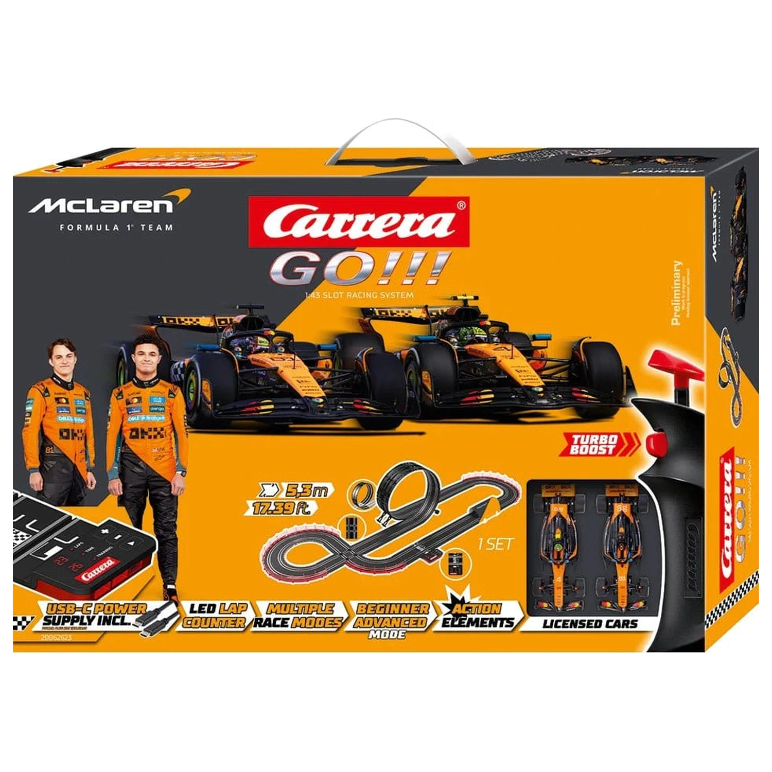 McLaren Carrera GO!!! Slot Avto Proga Set McLaren Racing fotografija izdelka