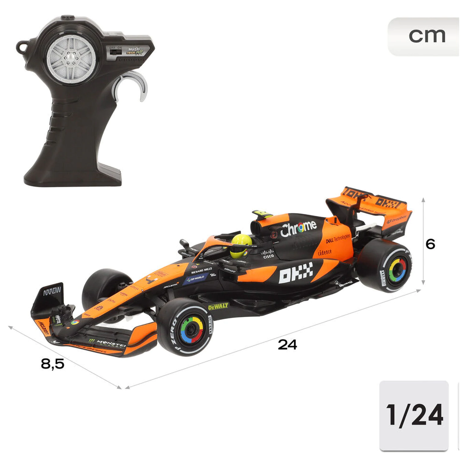 McLaren MCL 38 avto na radijski nadzor fotografija izdelka