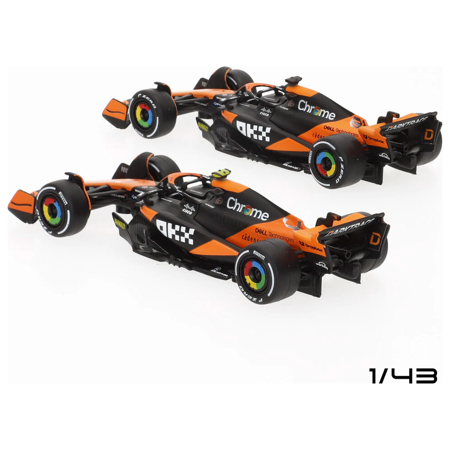 Mclaren MCL38 F1 2024 kovinski komplet 2 avtomobilov fotografija izdelka