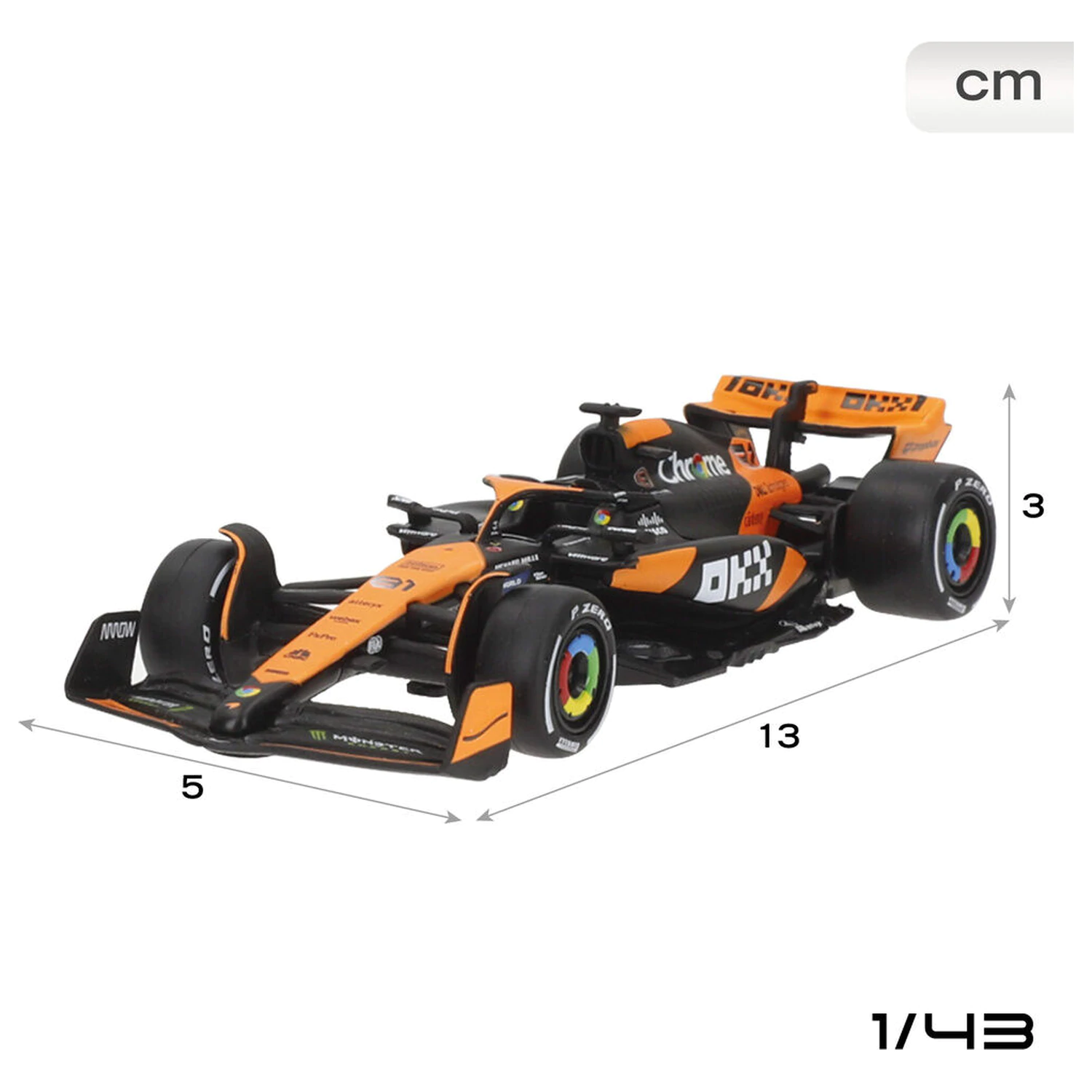 Mclaren MCL38 F1 2024 kovinski komplet 2 avtomobilov fotografija izdelka