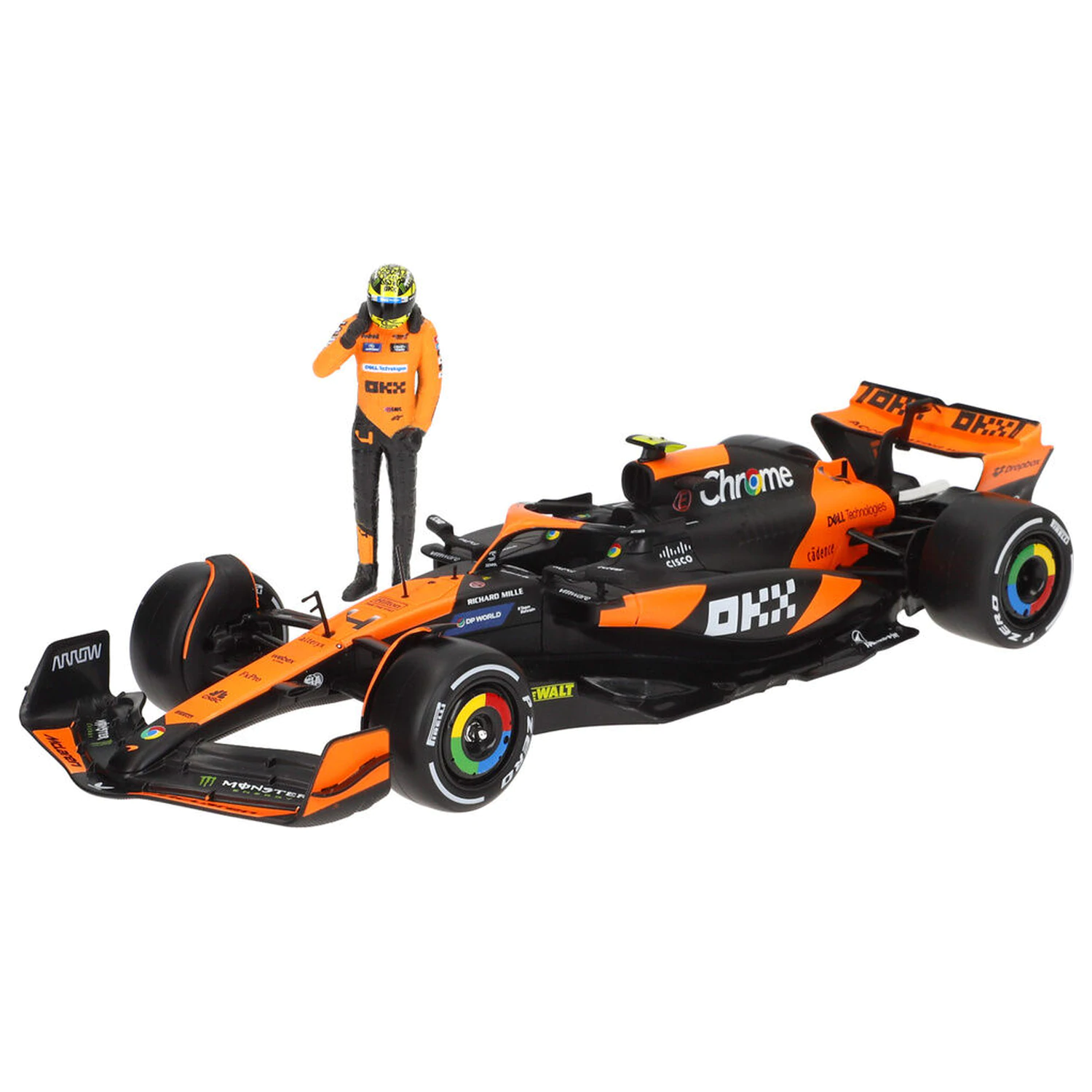 Mclaren Norris MCL38 F1 kovinski avto fotografija izdelka