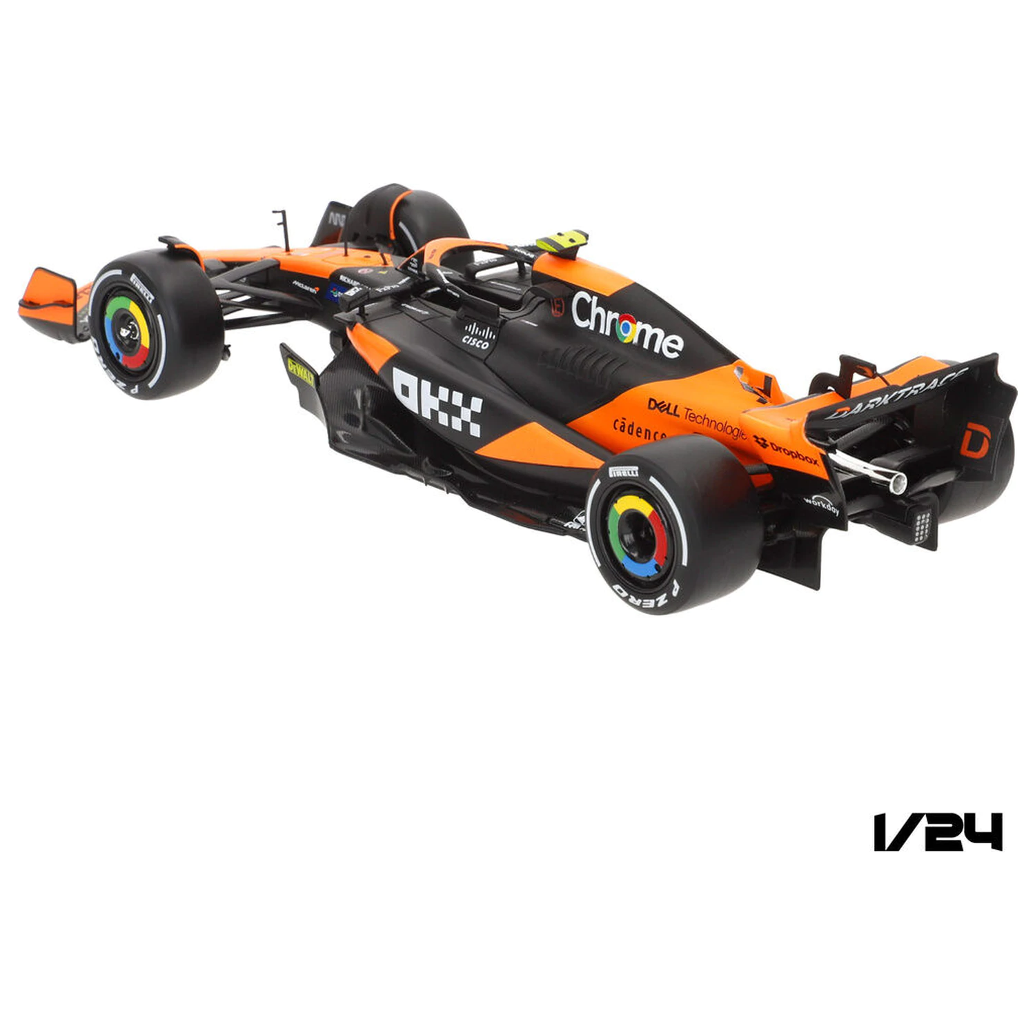 Mclaren Norris MCL38 F1 kovinski avto fotografija izdelka