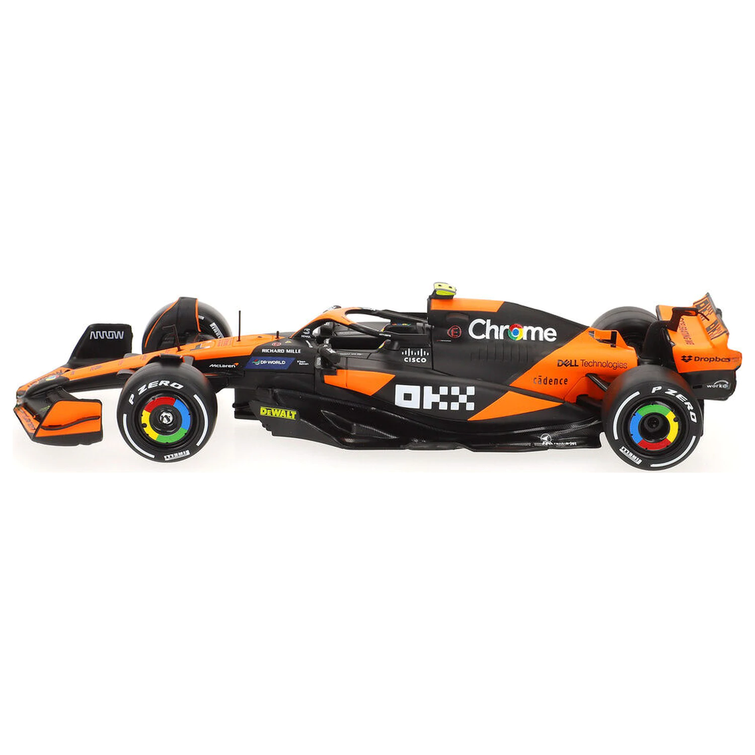 Mclaren Norris MCL38 F1 kovinski avto fotografija izdelka