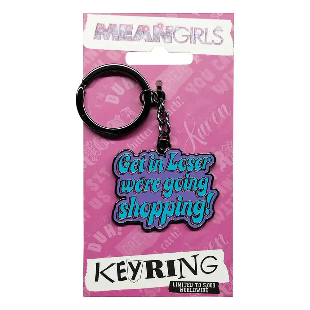 Mean Girls Keychain Limited Edition obesek za ključe "We're Going Shopping" omejena izdaja fotografija izdelka