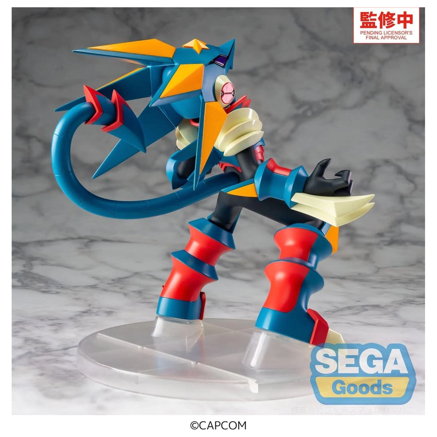 Mega Man Battle Network Luminasta PVC figura Mega Man Gregar Beast 17 cm fotografija izdelka