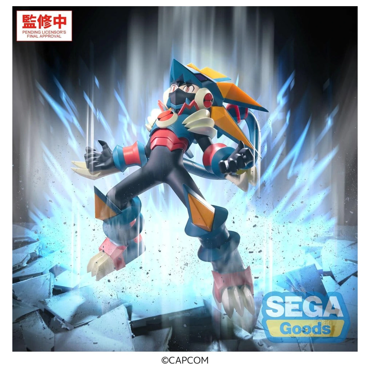 Mega Man Battle Network Luminasta PVC figura Mega Man Gregar Beast 17 cm fotografija izdelka