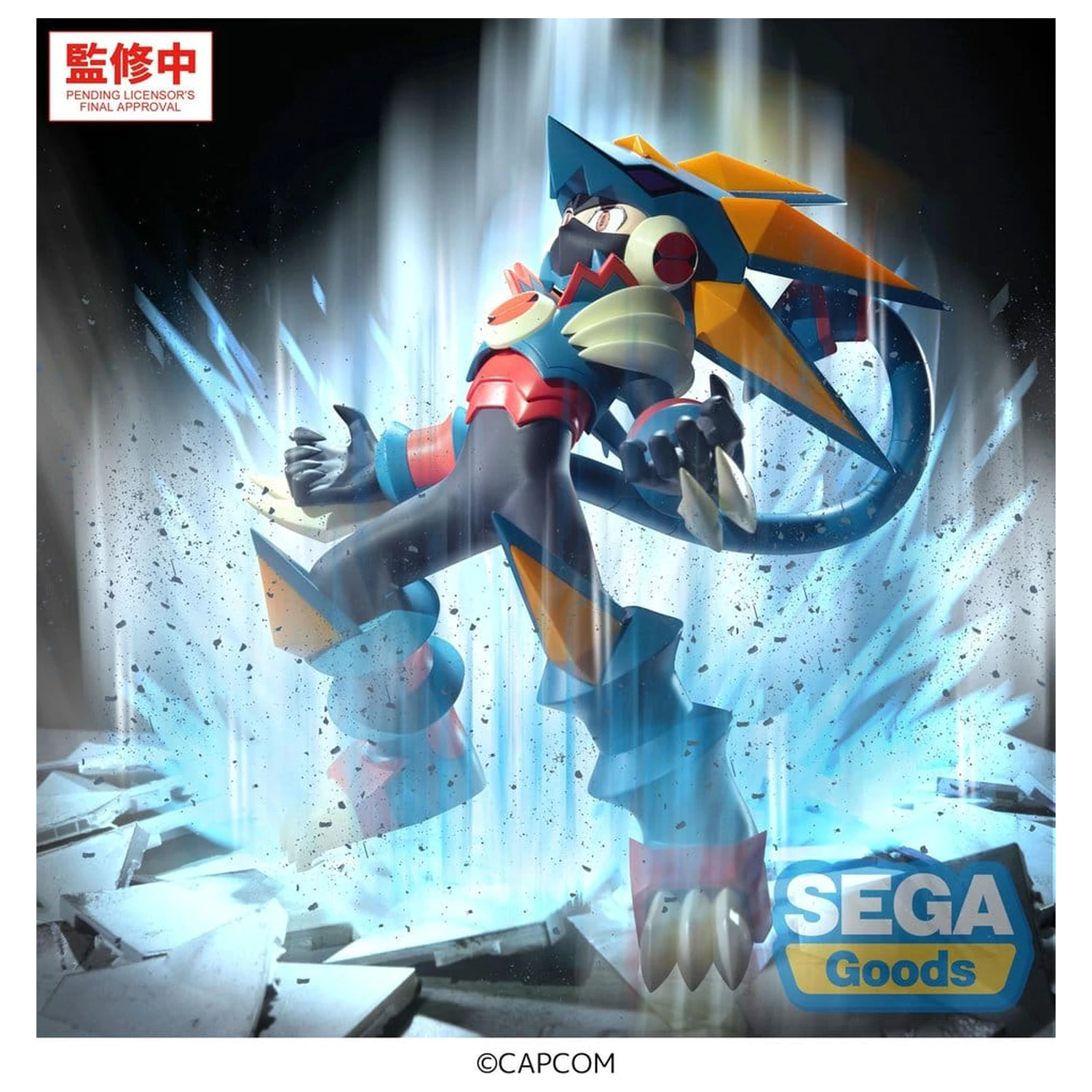 Mega Man Battle Network Luminasta PVC figura Mega Man Gregar Beast 17 cm fotografija izdelka