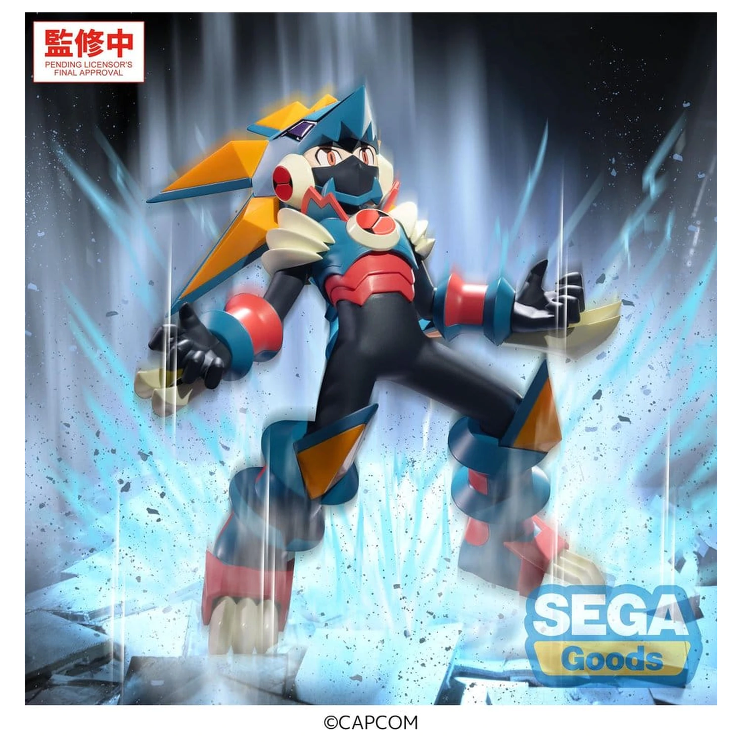Mega Man Battle Network Luminasta PVC figura Mega Man Gregar Beast 17 cm fotografija izdelka