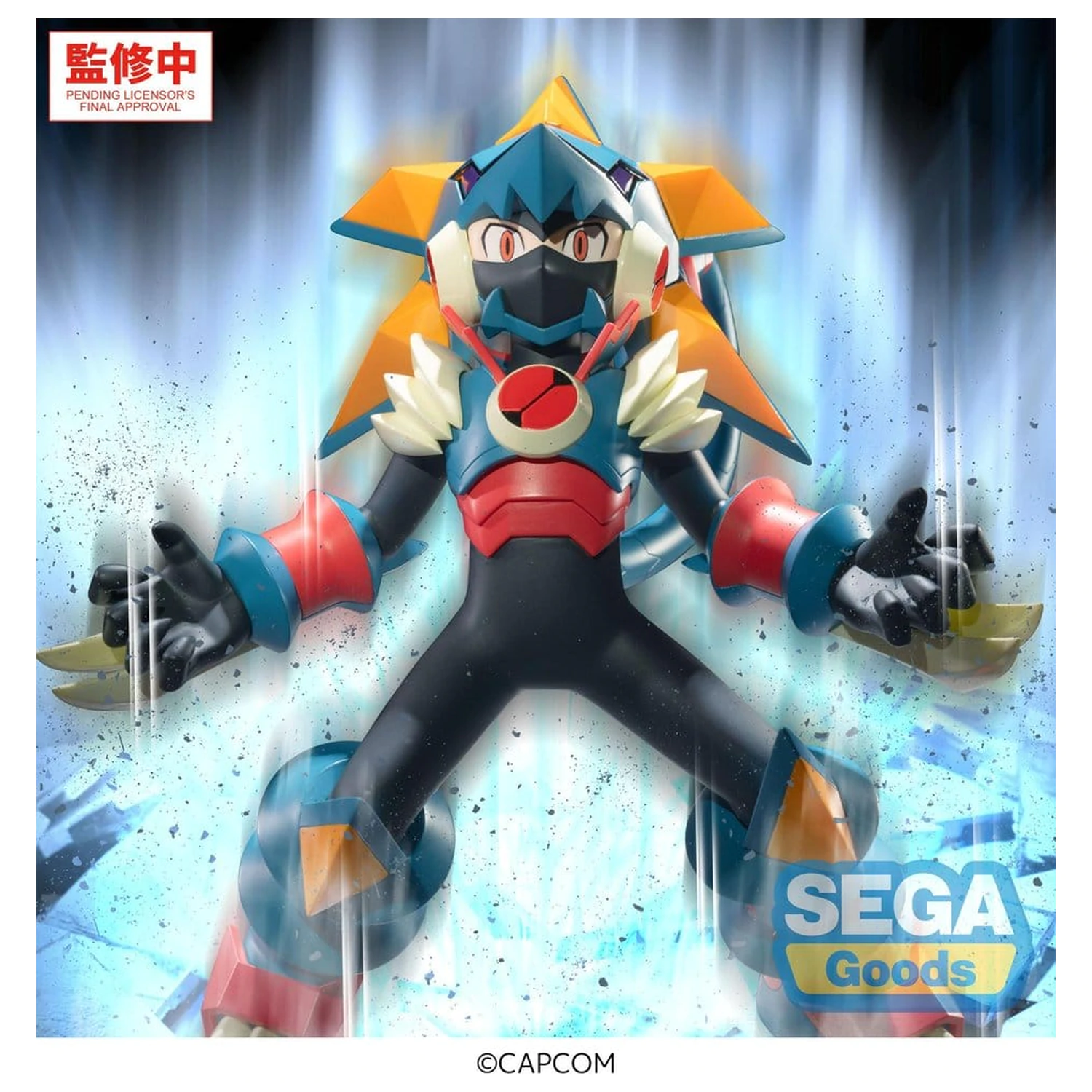 Mega Man Battle Network Luminasta PVC figura Mega Man Gregar Beast 17 cm fotografija izdelka