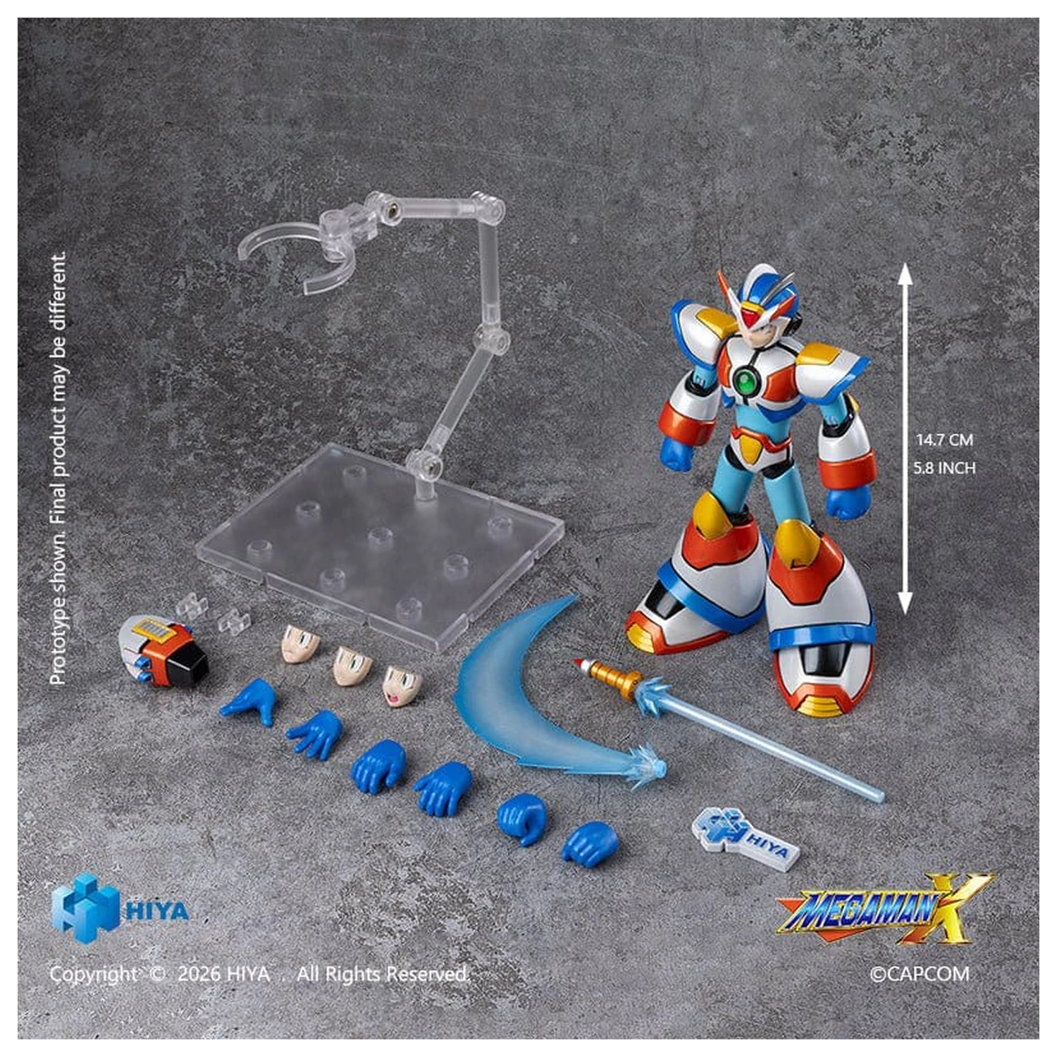 Mega Man Exquisite Basic akcijska figura X Max Armor 15 cm fotografija izdelka