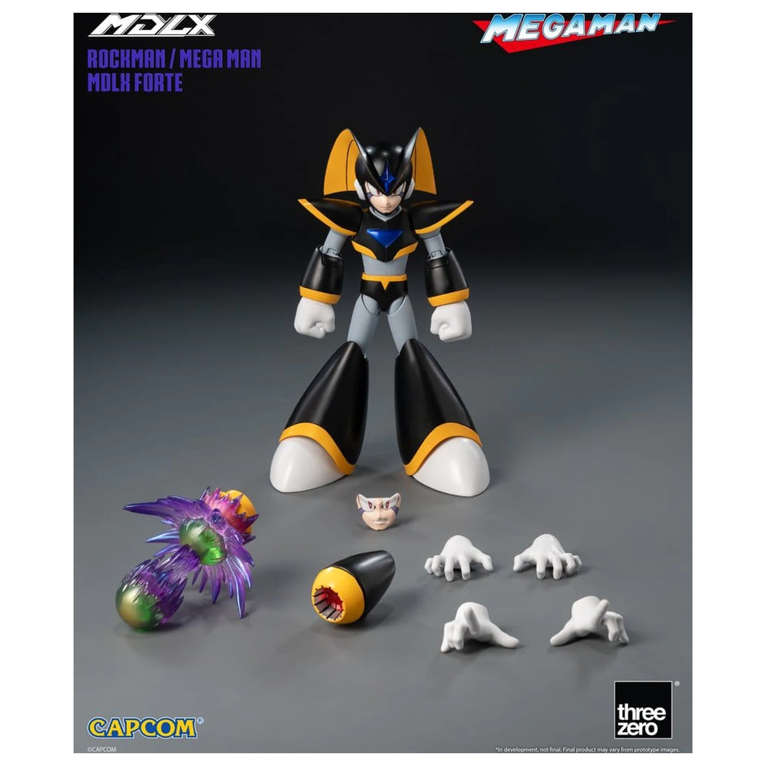 Mega Man MDLX akcijska figura Rockman / Mega Man Forte 10 cm fotografija izdelka