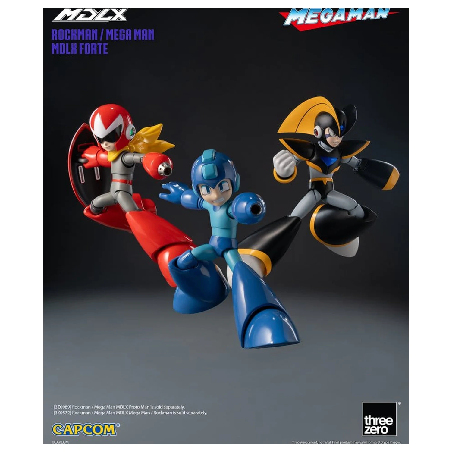Mega Man MDLX akcijska figura Rockman / Mega Man Forte 10 cm fotografija izdelka