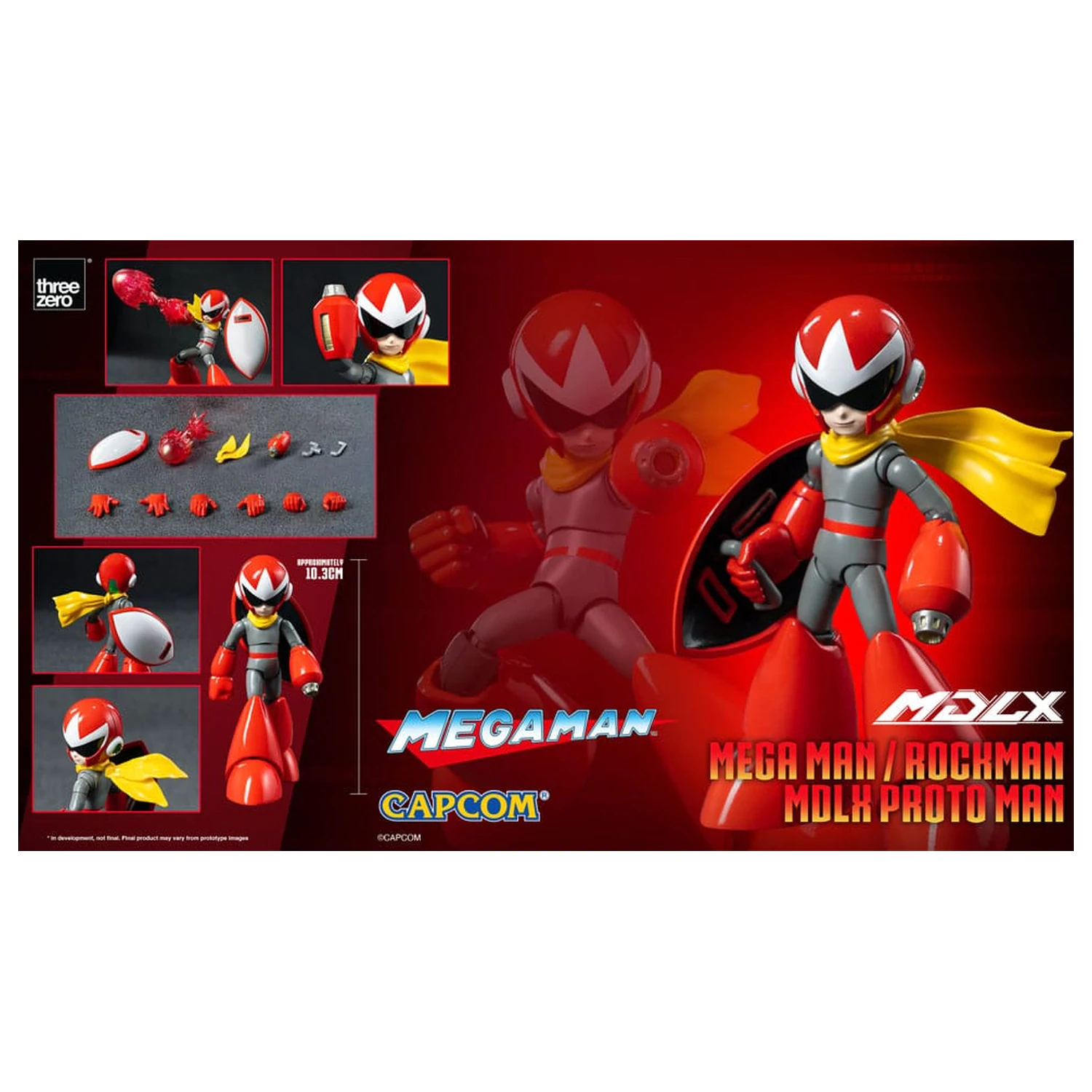 Mega Man MDLX akcijska figura Rockman / Mega Man Proto Man 10 cm fotografija izdelka