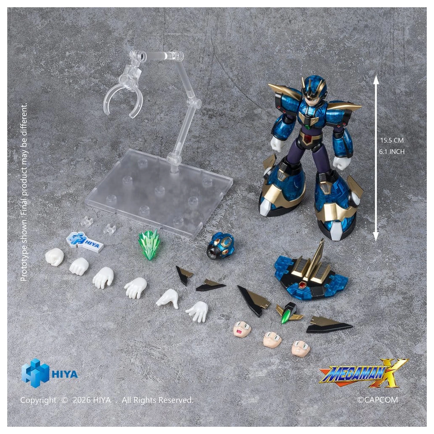 Mega Man X Izvrstna osnovna akcijska figura X Ultimate Armor različica 16 cm fotografija izdelka