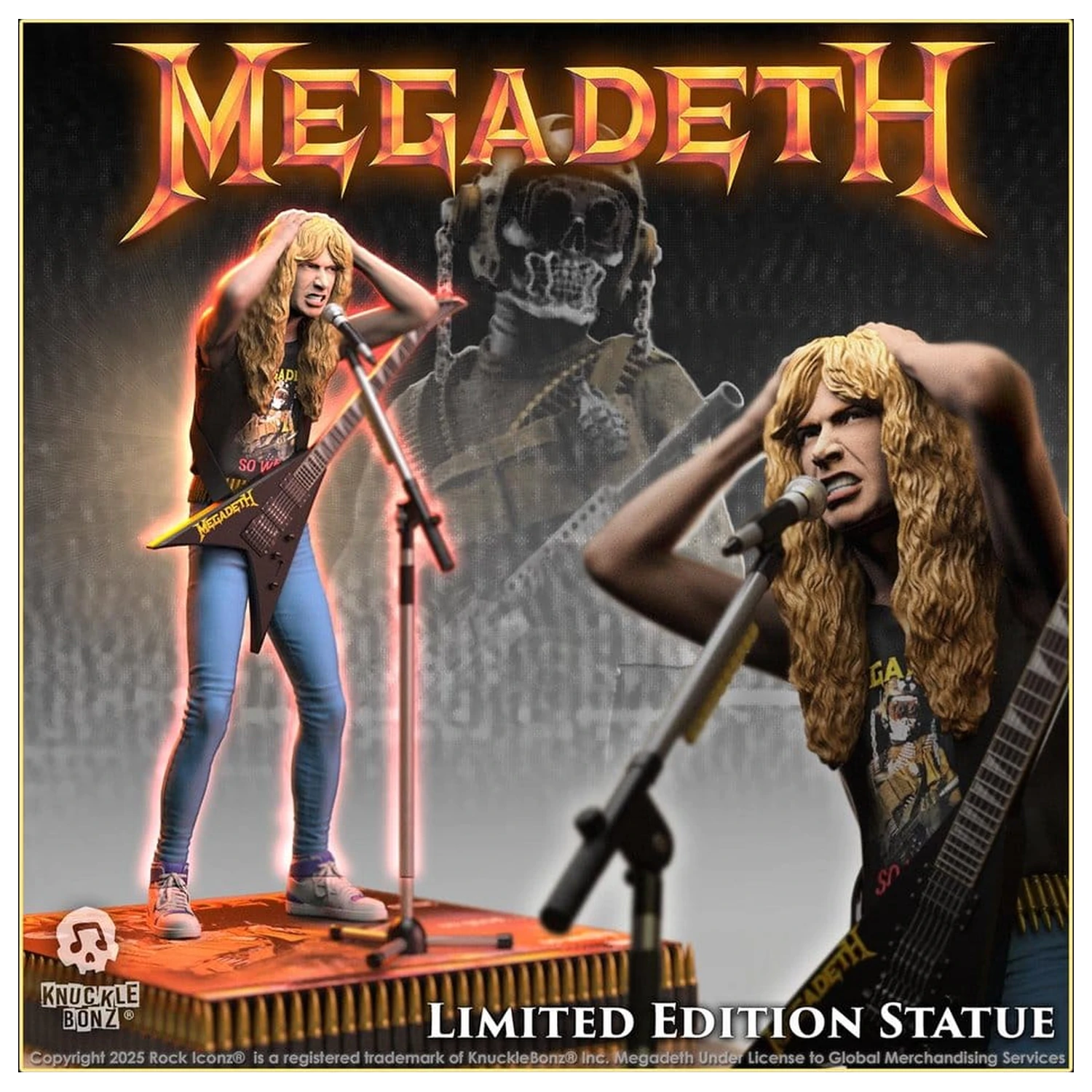 Megadeth Rock Iconz kip Dave Mustaine II 22 cm fotografija izdelka