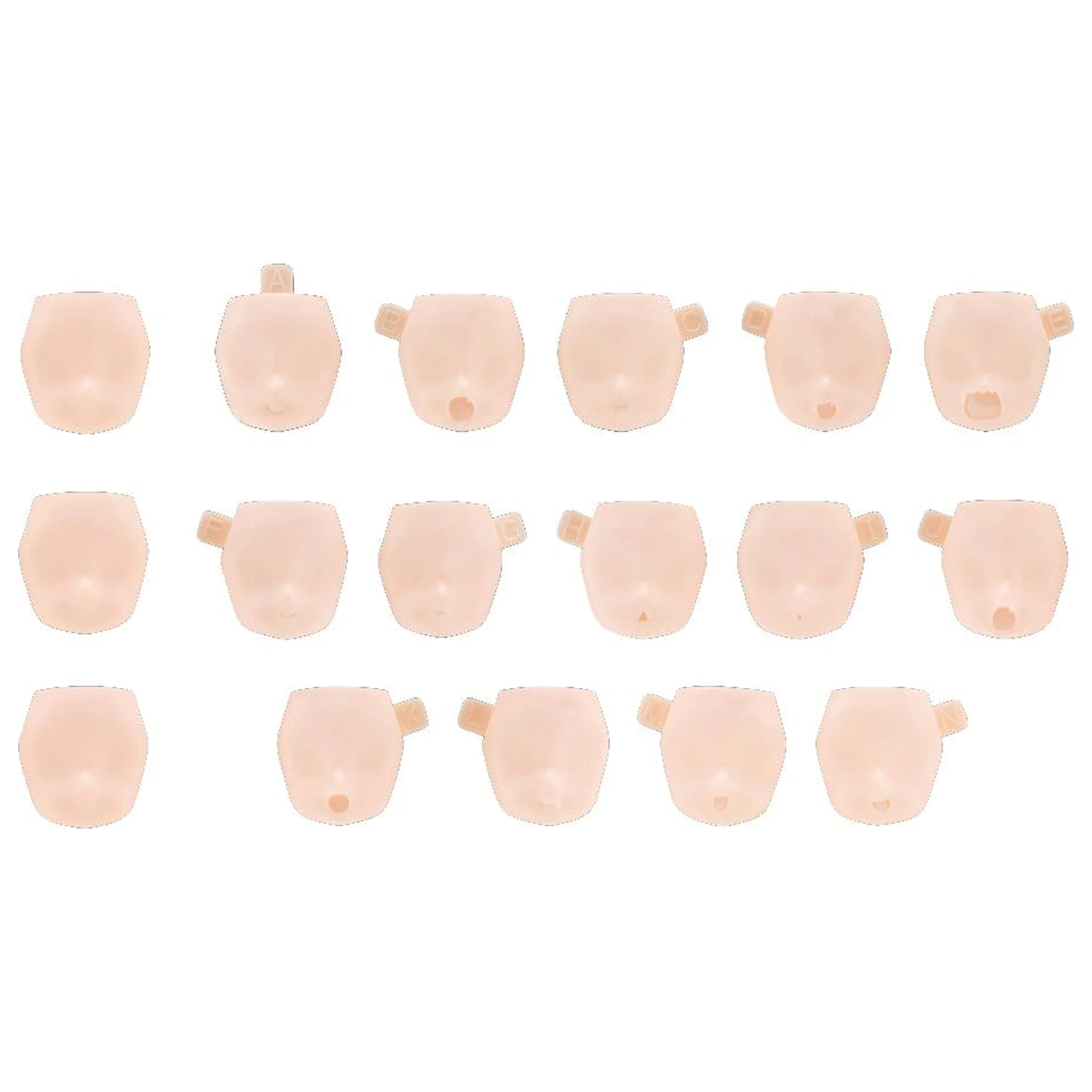 Megami Device M.S.G. Plastični komplet modela 1/1 10 Face Set Puni Mofu 01 Barva kože C fotografija izdelka