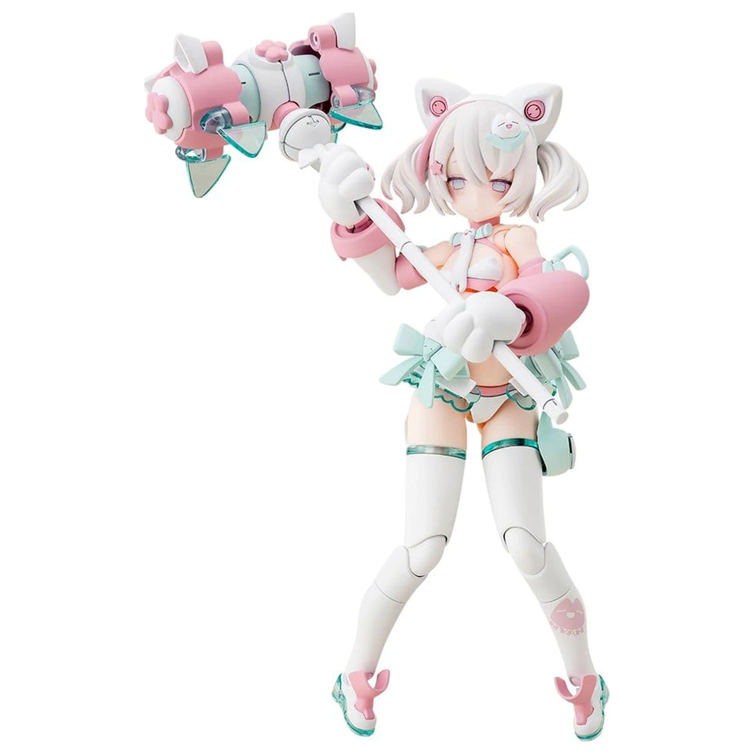 Megami Device plastični model kit 1/1 Puni Mofu Shiro Mao 14 cm fotografija izdelka