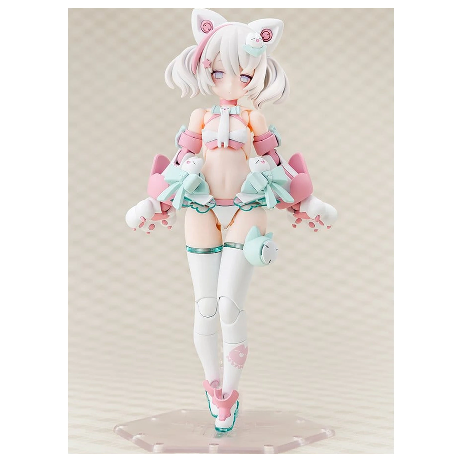 Megami Device plastični model kit 1/1 Puni Mofu Shiro Mao 14 cm fotografija izdelka