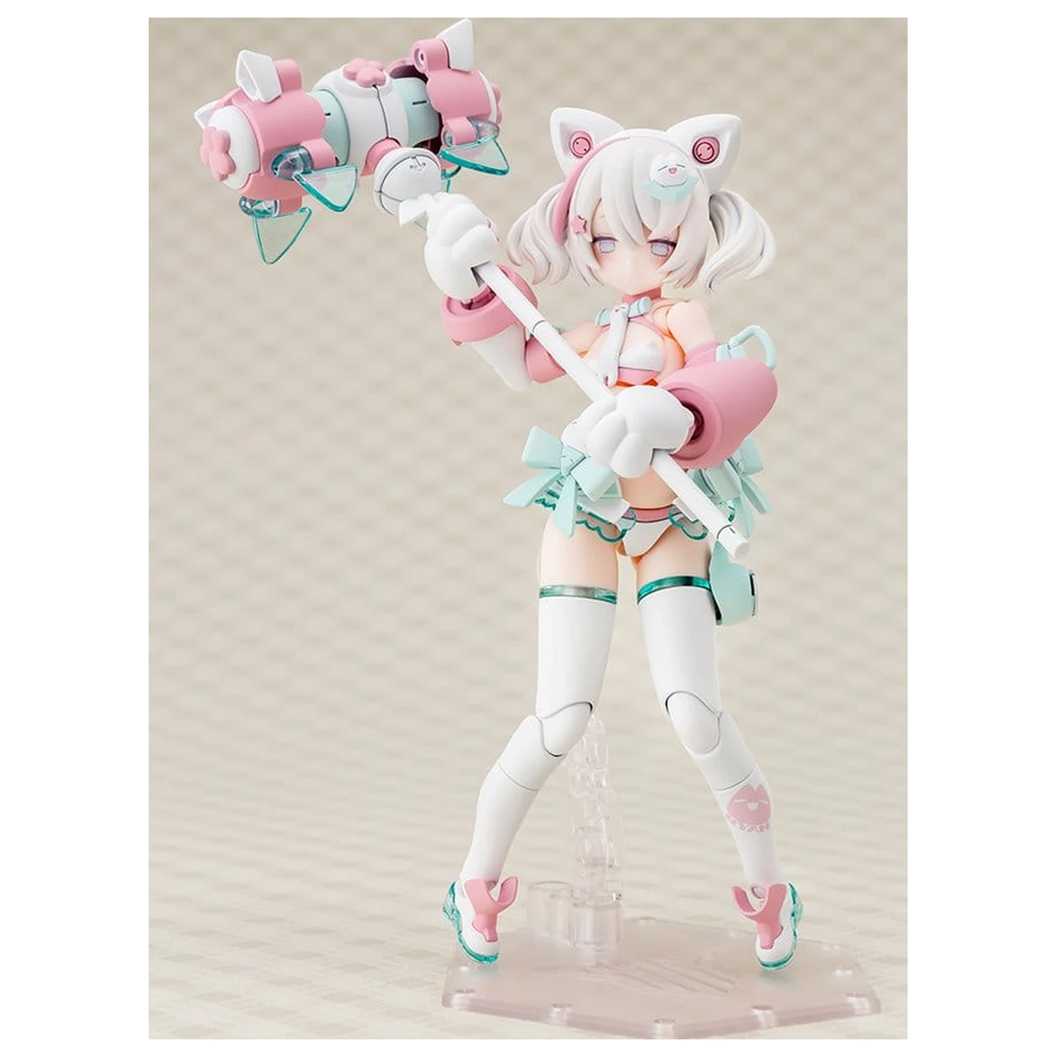 Megami Device plastični model kit 1/1 Puni Mofu Shiro Mao 14 cm fotografija izdelka