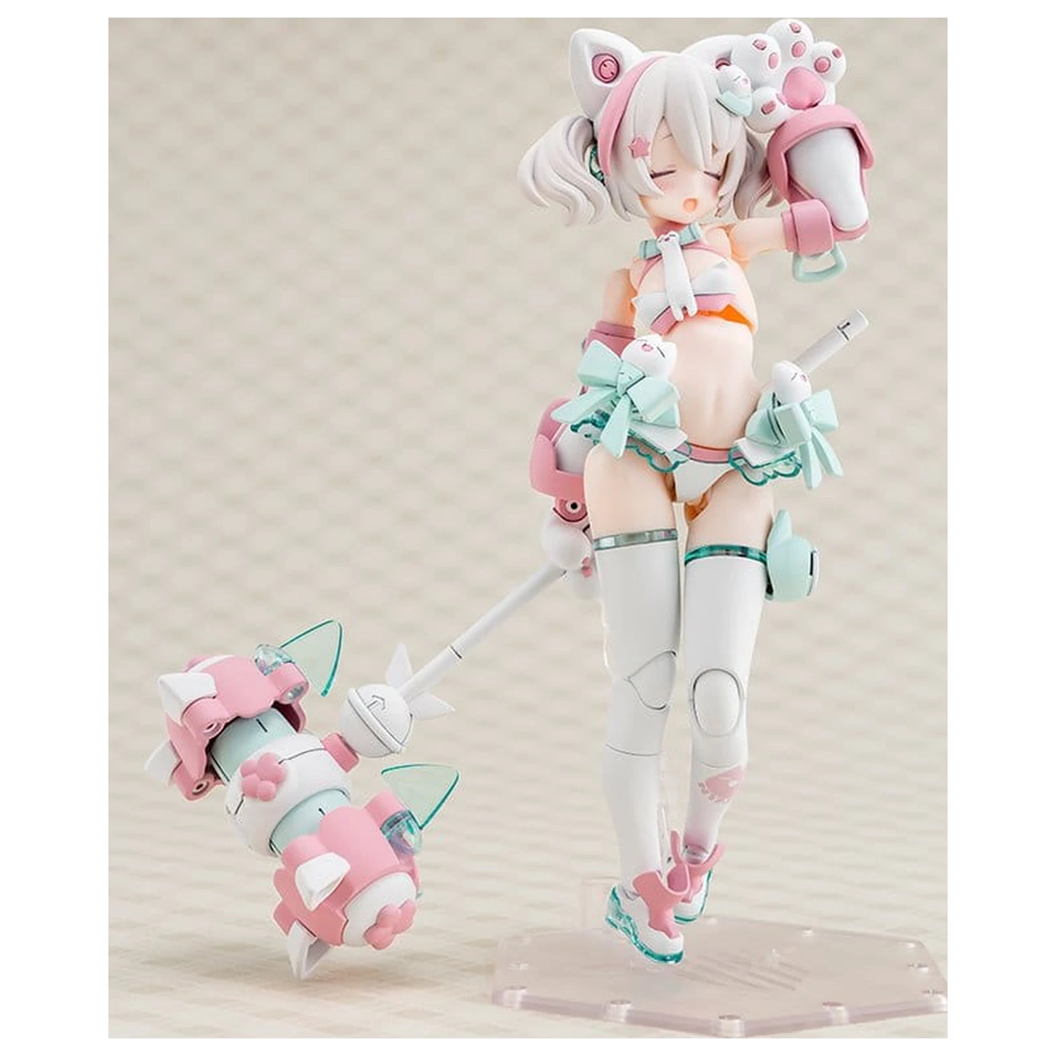 Megami Device plastični model kit 1/1 Puni Mofu Shiro Mao 14 cm fotografija izdelka