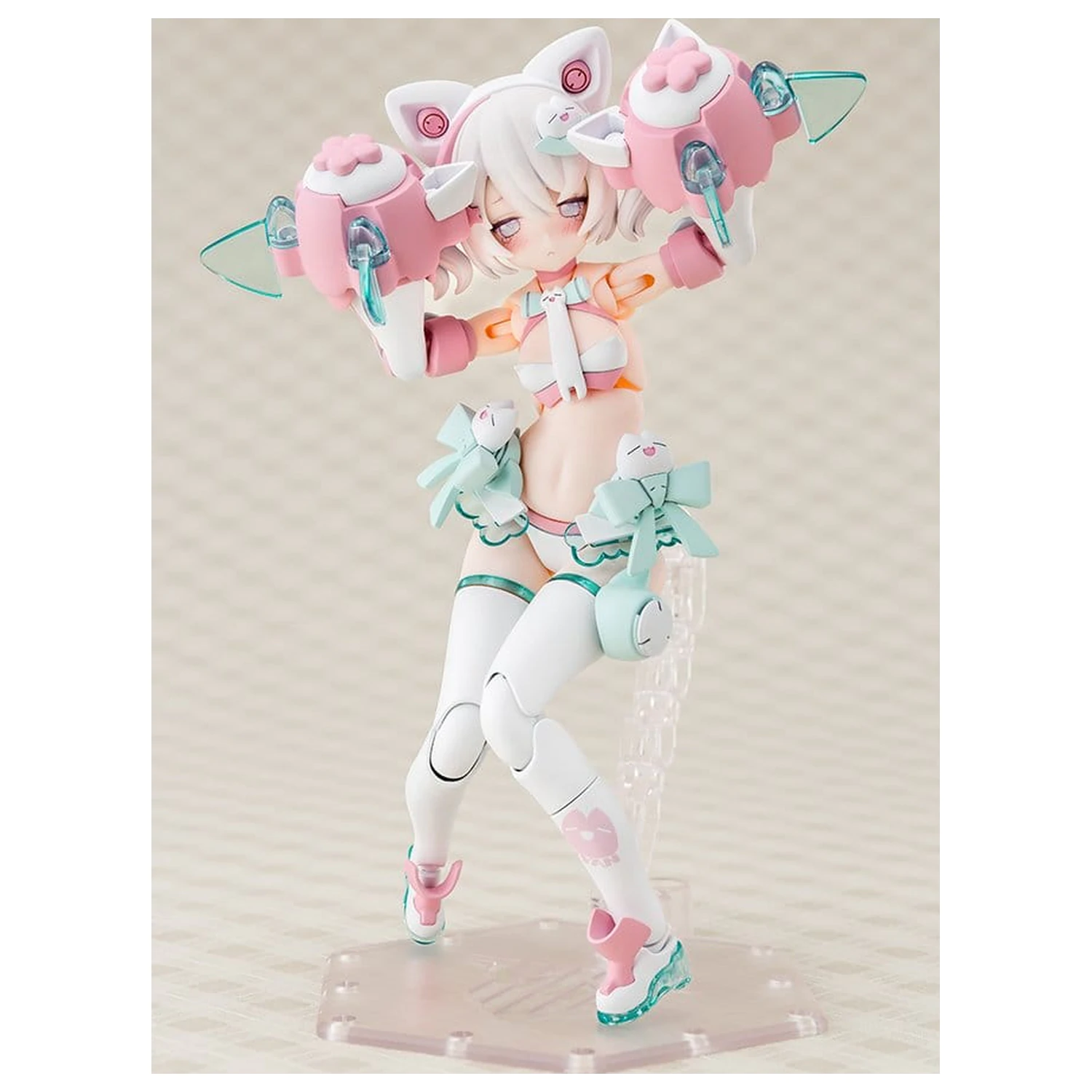 Megami Device plastični model kit 1/1 Puni Mofu Shiro Mao 14 cm fotografija izdelka