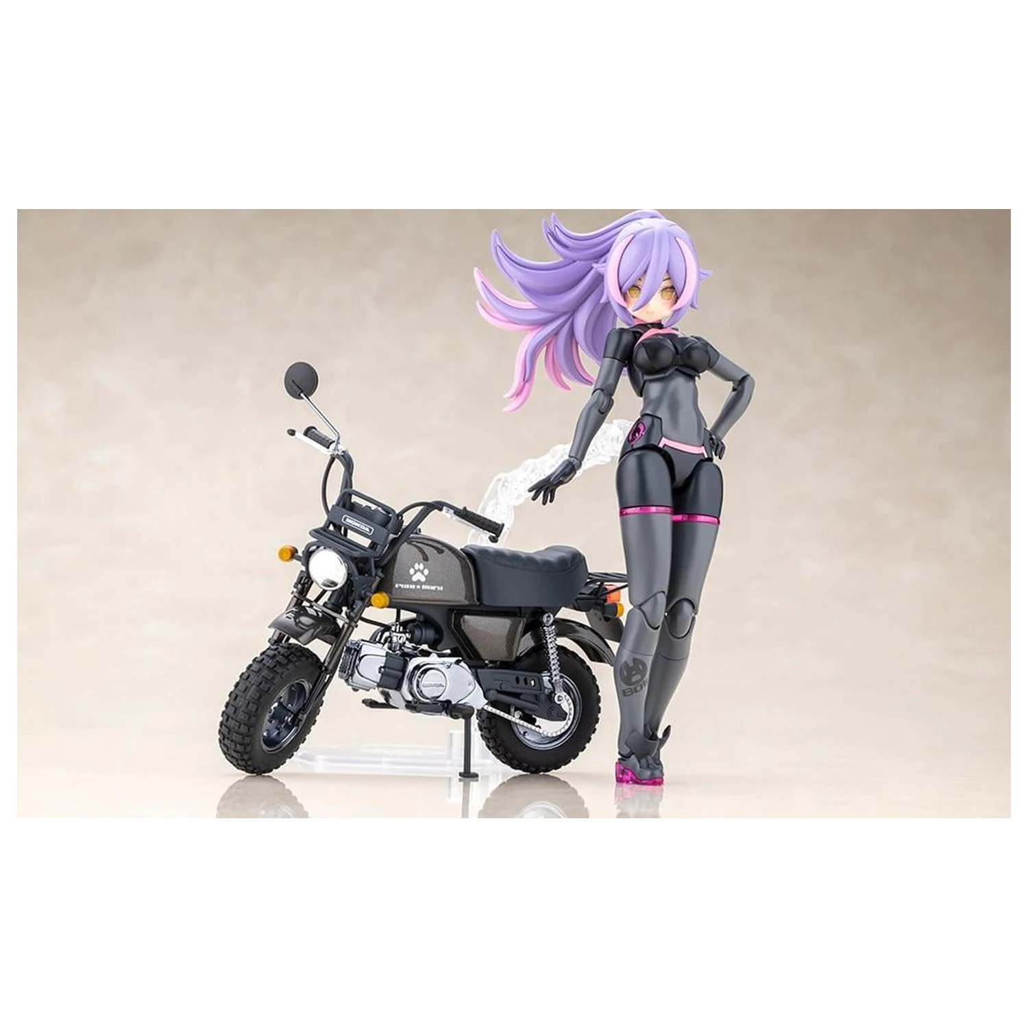 Megami Device Puni Mofu Racing Lang with Honda komplet modela 14 cm fotografija izdelka