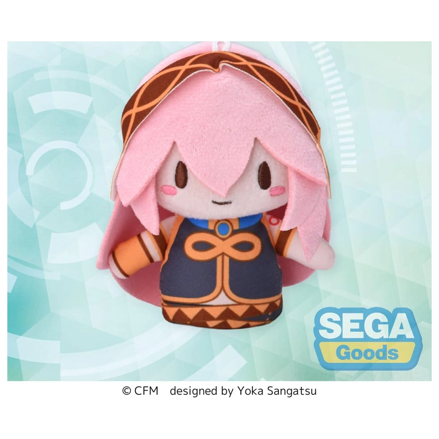 Megurine Luka Fuwa Petit plišasta figura prstna maskota 10 cm fotografija izdelka