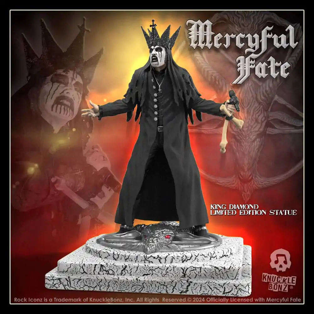 Mercyful Fate Rock Iconz Kip King Diamond III (Black Version) 22 cm fotografija izdelka