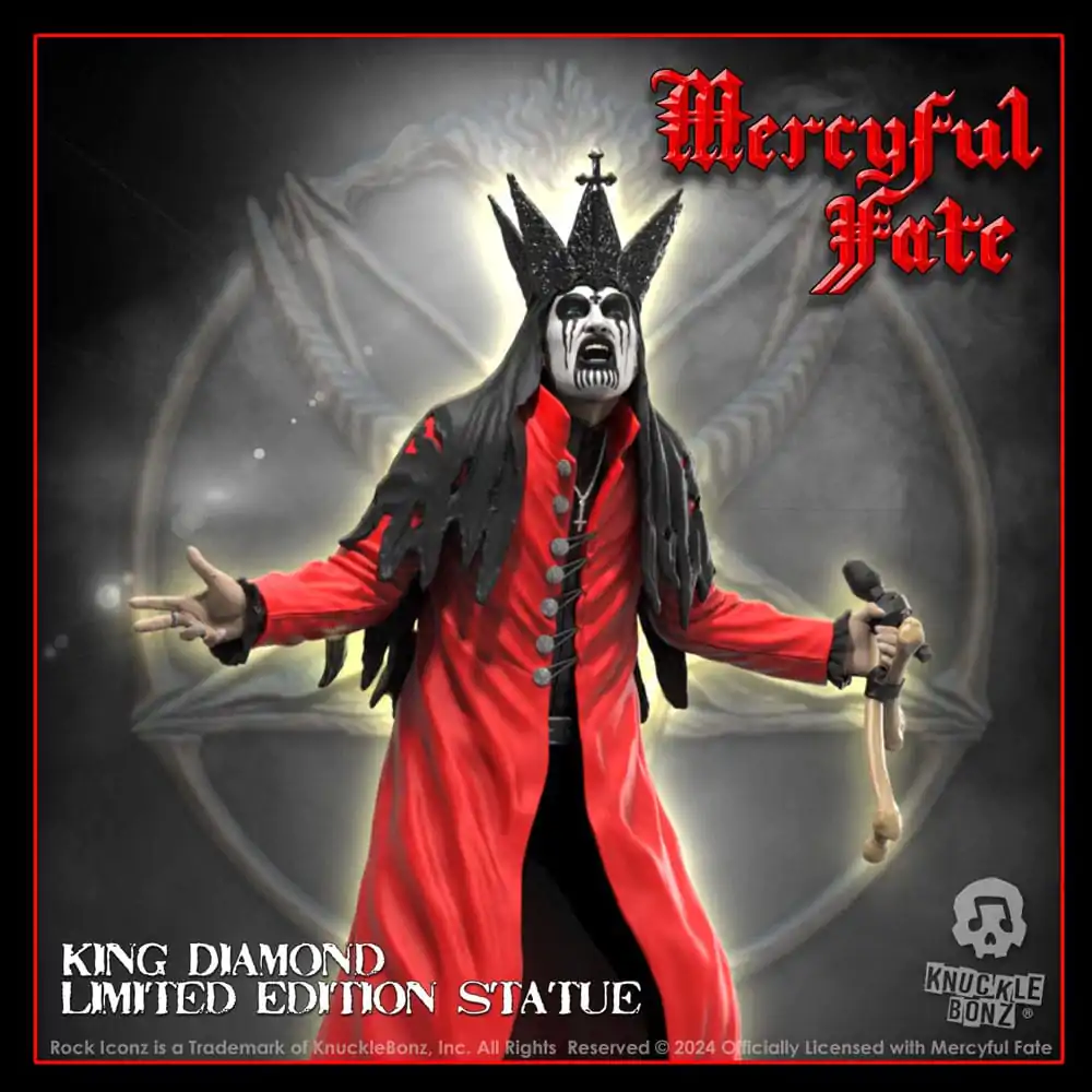 Mercyful Fate Rock Iconz Kip King Diamond III (Red Version) 22 cm fotografija izdelka