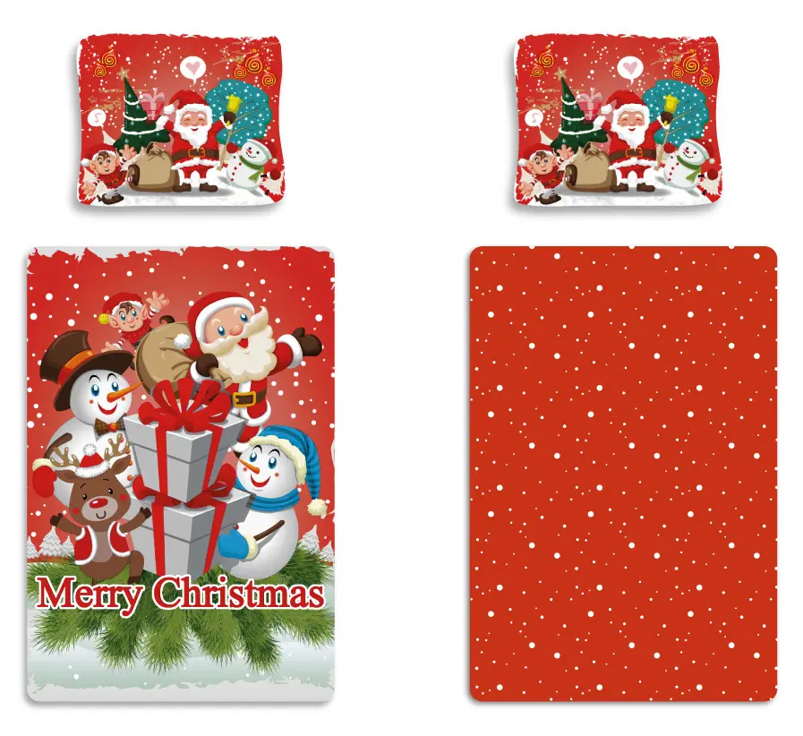 Merry Christmas, božični komplet prevleke za odejo 140x200 cm, 70x90 cm fotografija izdelka