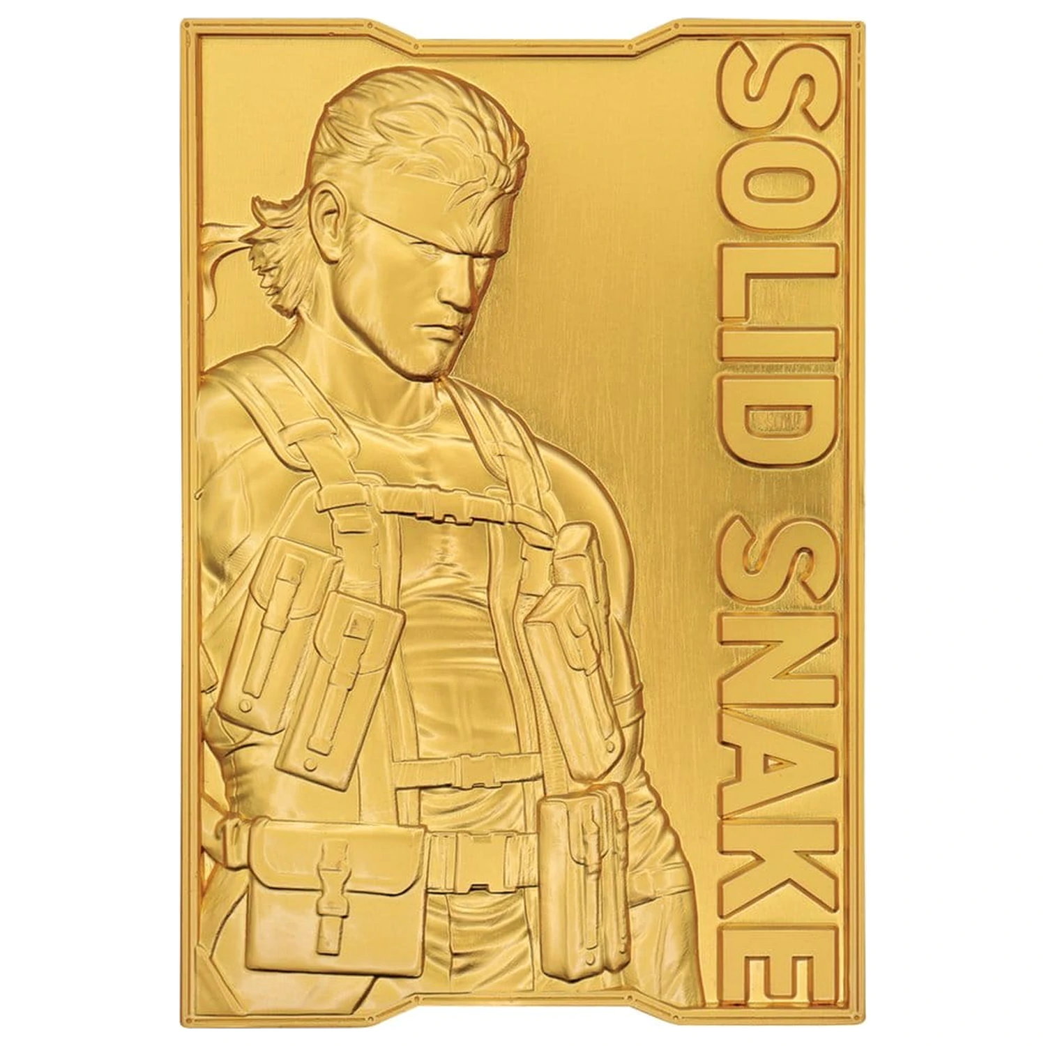 Metal Gear Solid 2 Ingot Snake 24k pozlačena omejena izdaja fotografija izdelka