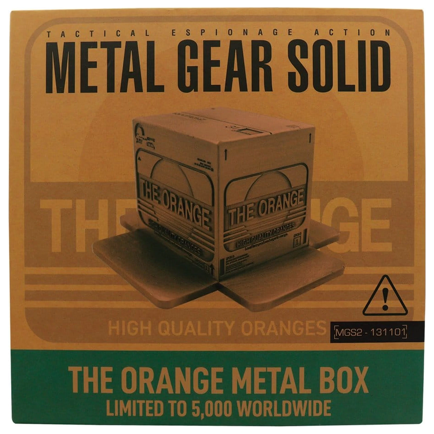 Metal Gear Solid 2 Replika kartonaste škatle starinsko zlate barve fotografija izdelka