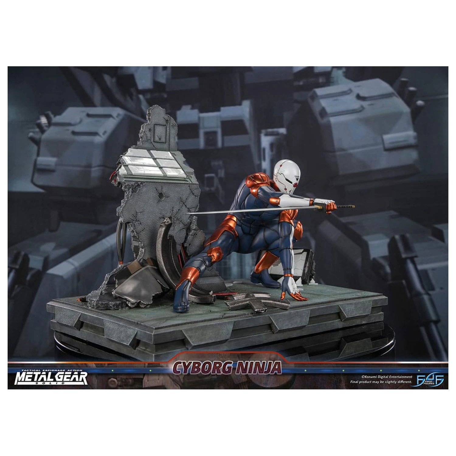 Metal Gear Solid Kip Cyborg Ninja (Gray Fox) 41 cm fotografija izdelka