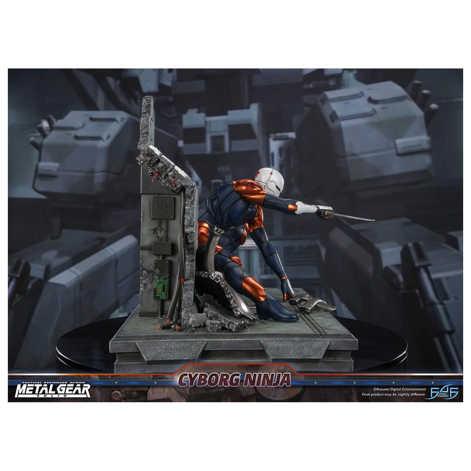 Metal Gear Solid Kip Cyborg Ninja (Gray Fox) 41 cm fotografija izdelka