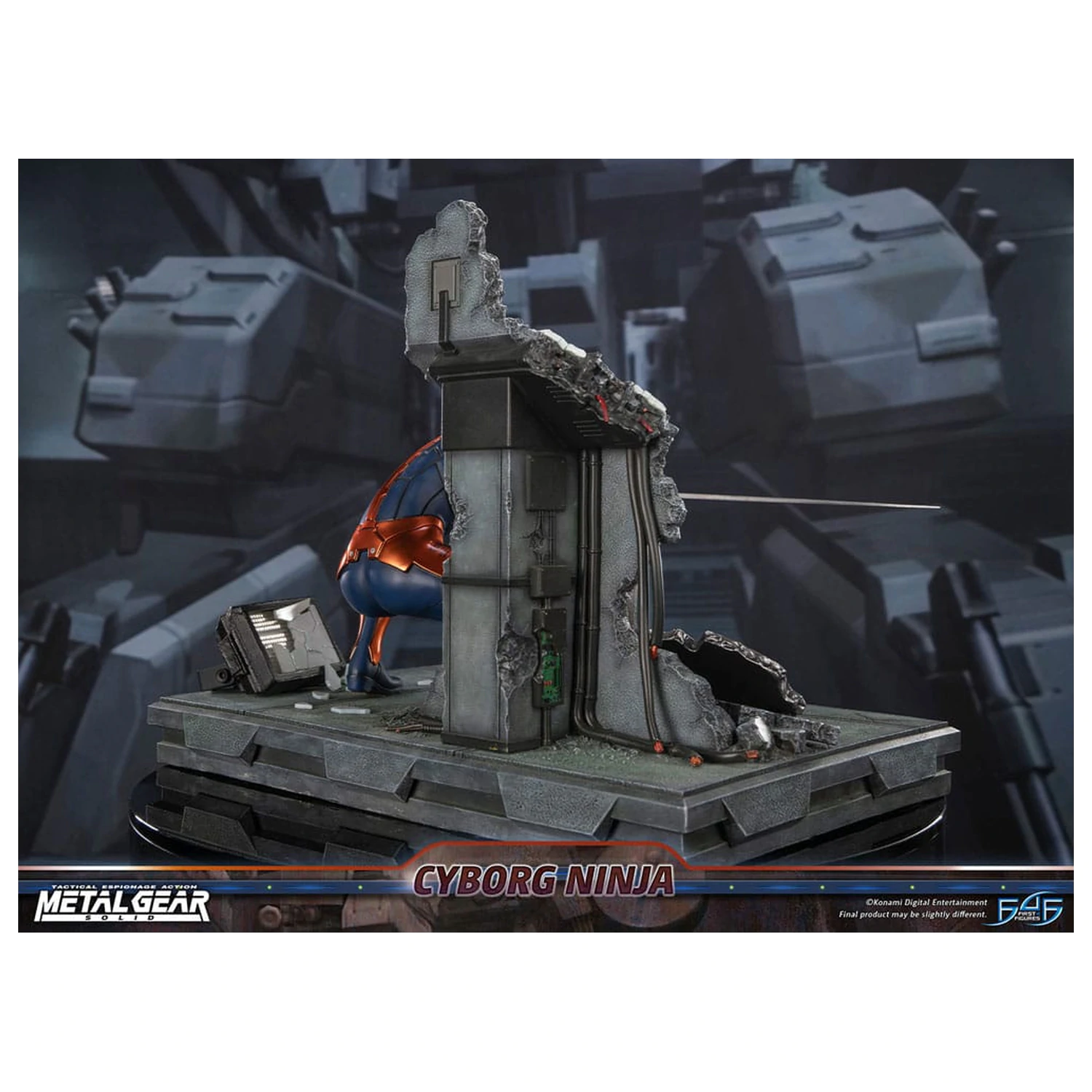 Metal Gear Solid Kip Cyborg Ninja (Gray Fox) 41 cm fotografija izdelka