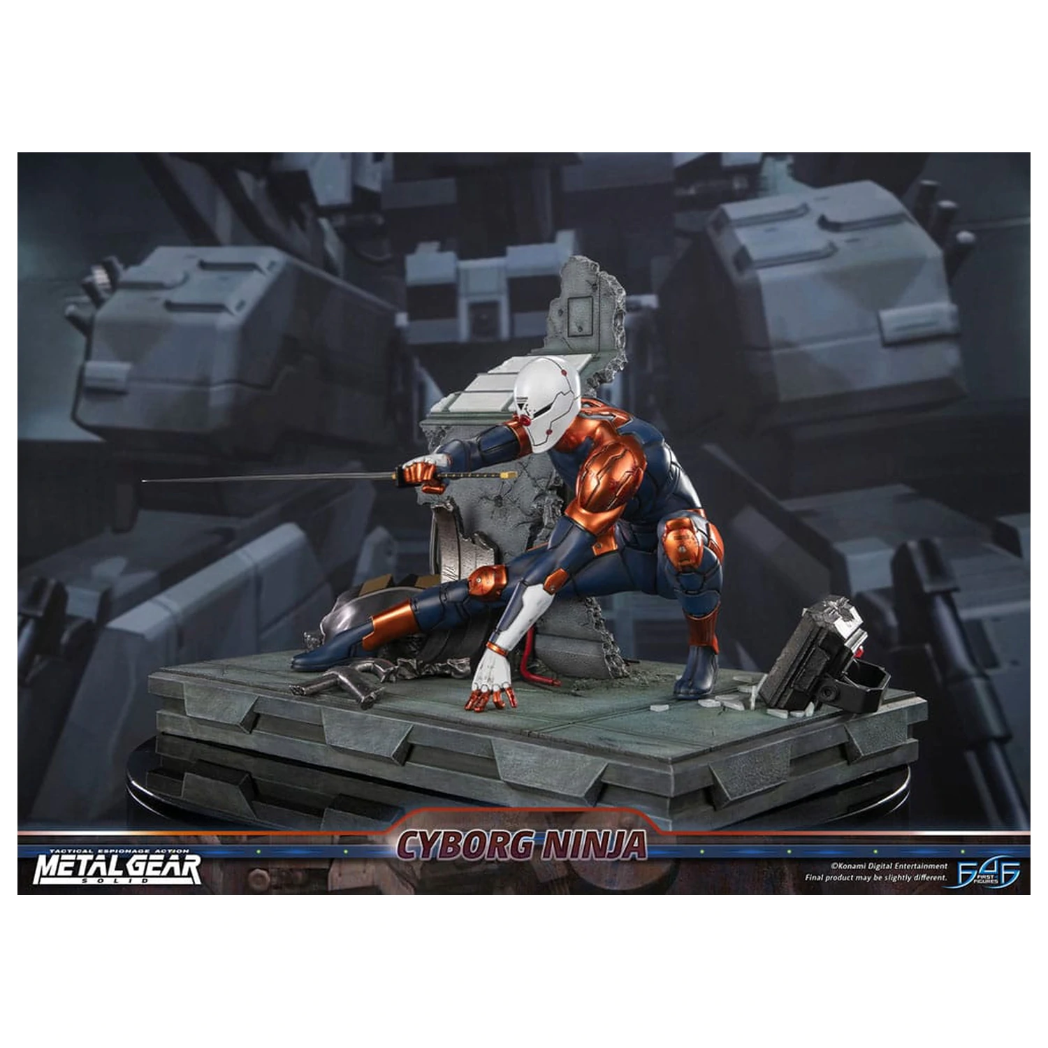 Metal Gear Solid Kip Cyborg Ninja (Gray Fox) 41 cm fotografija izdelka