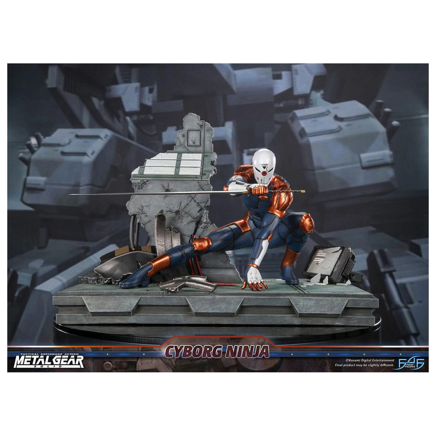 Metal Gear Solid Kip Cyborg Ninja (Gray Fox) 41 cm fotografija izdelka