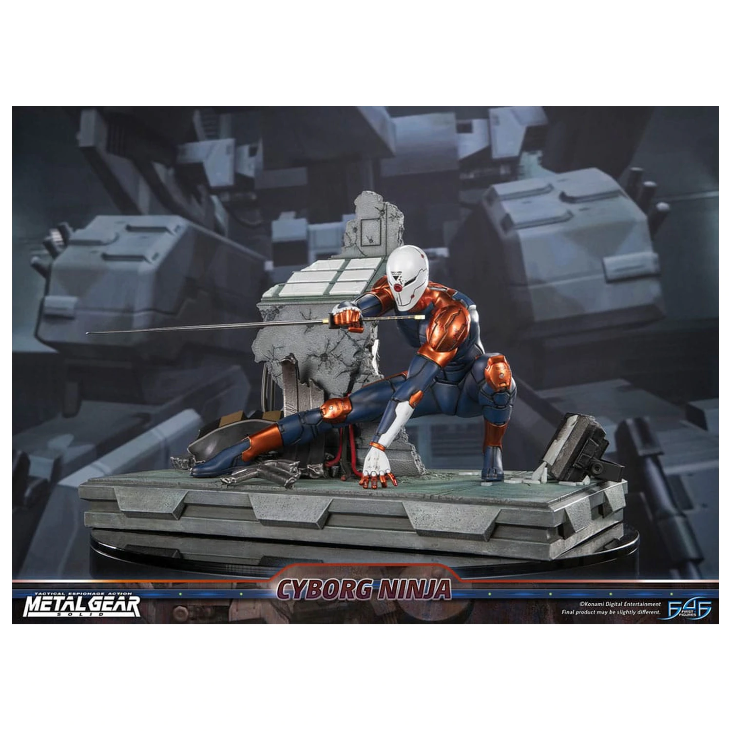 Metal Gear Solid Kip Cyborg Ninja (Gray Fox) 41 cm fotografija izdelka
