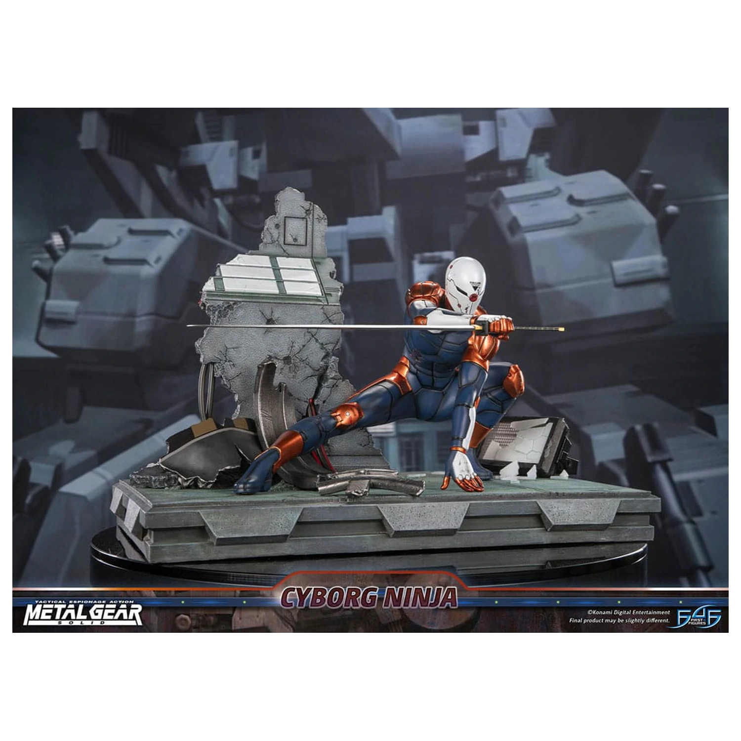 Metal Gear Solid Kip Cyborg Ninja (Gray Fox) 41 cm fotografija izdelka