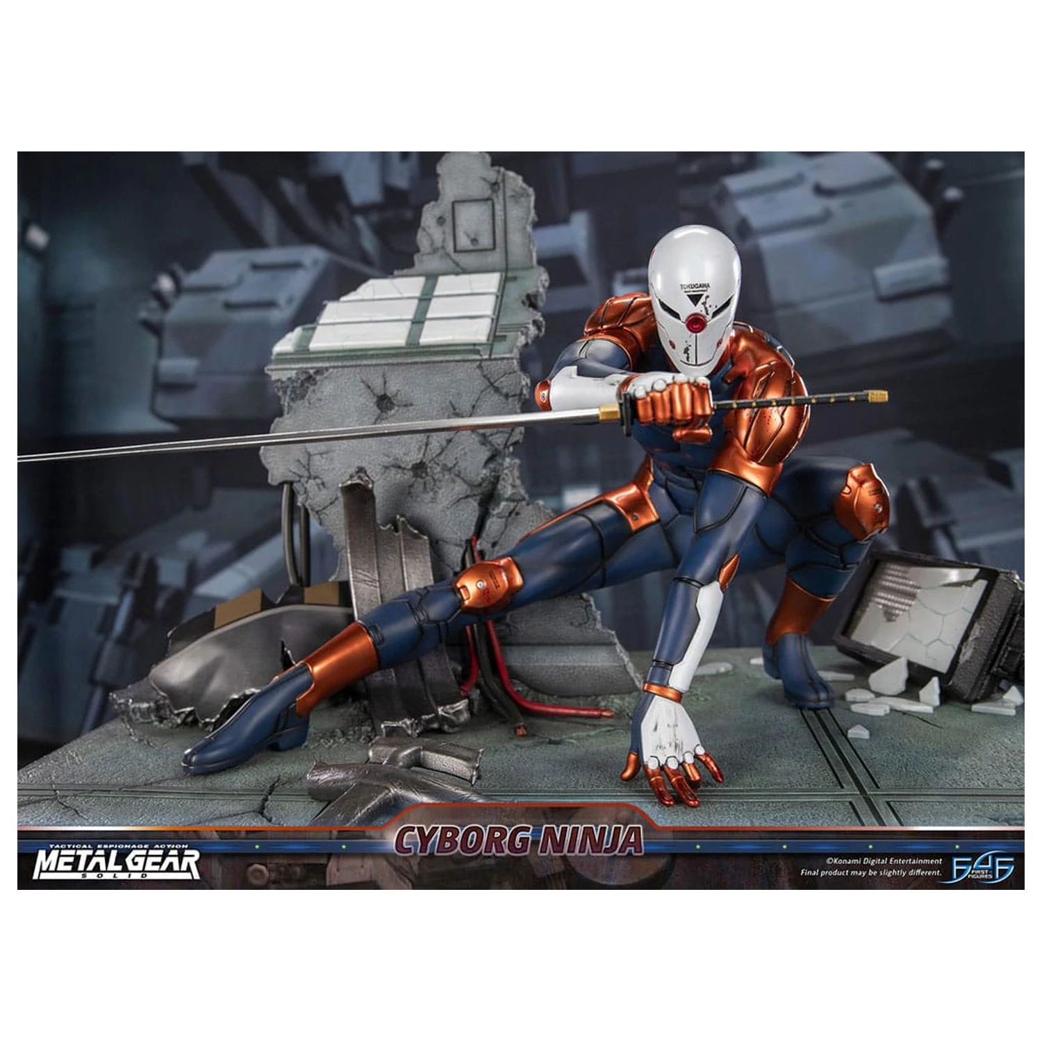 Metal Gear Solid Kip Cyborg Ninja (Gray Fox) 41 cm fotografija izdelka