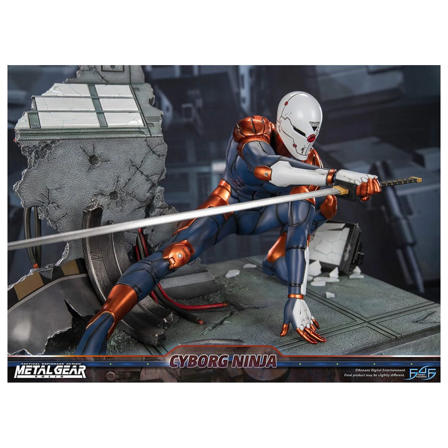 Metal Gear Solid Kip Cyborg Ninja (Gray Fox) 41 cm fotografija izdelka