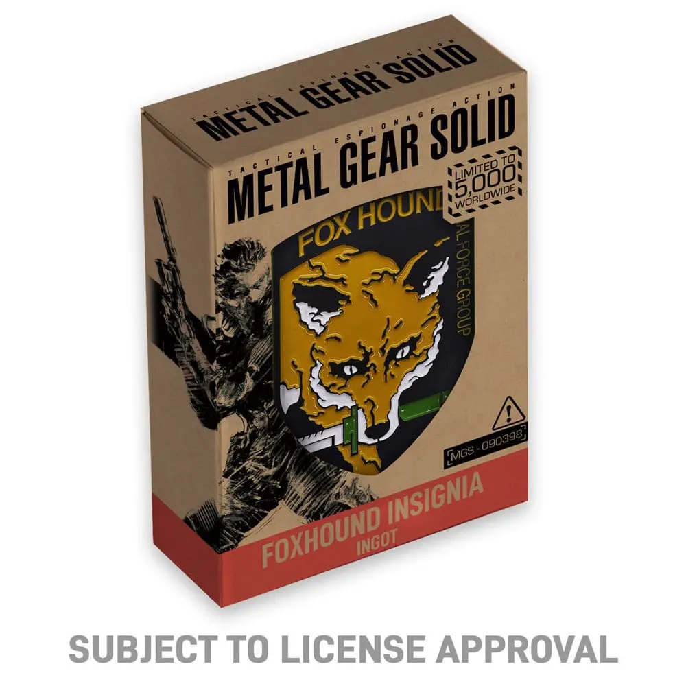 Metal Gear Solid Ingot Foxhound Insignia Limited Edition - *zlata palica* Foxhound Insignia Limited Edition fotografija izdelka