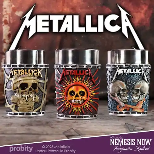 Metallica Kozarčki za šot Pushead Art 3-Pack fotografija izdelka