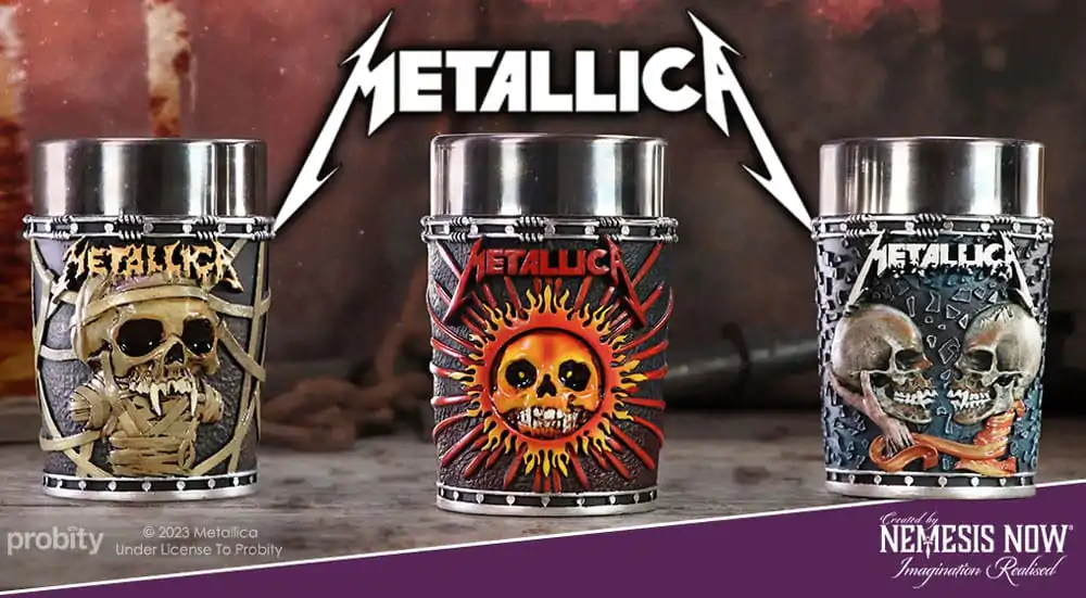 Metallica Kozarčki za šot Pushead Art 3-Pack fotografija izdelka