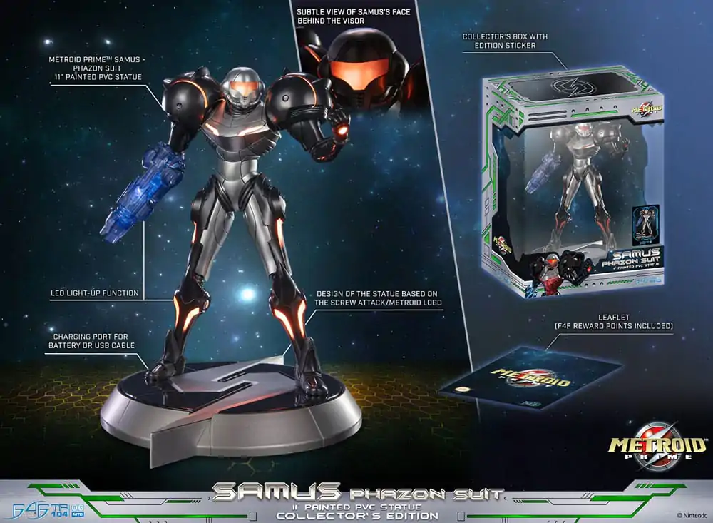 Metroid Prime PVC Kip Samus Phazon Suit Collector´s Edition 28 cm fotografija izdelka