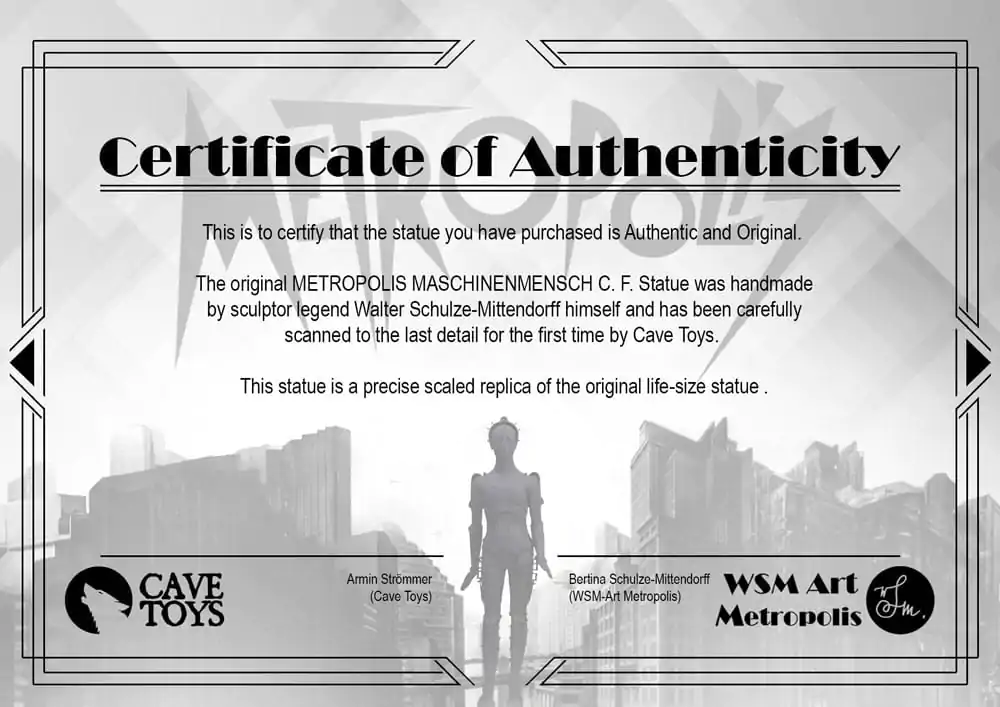 Metropolis Smola Kip 1/10 Maschinenmensch C.F.M. 19 cm fotografija izdelka