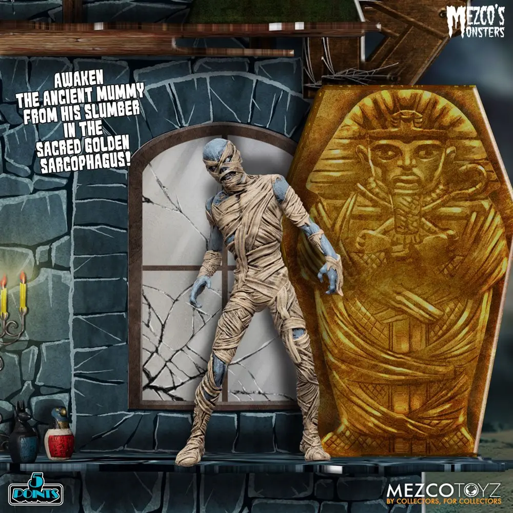 Mezco's Monsters 5 Points akcijske figure Tower of Fear Deluxe Set 9 cm fotografija izdelka