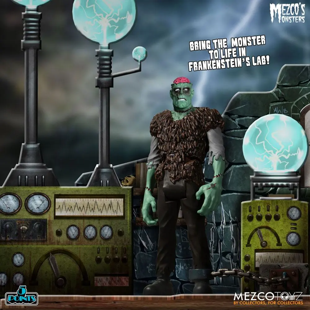 Mezco's Monsters 5 Points akcijske figure Tower of Fear Deluxe Set 9 cm fotografija izdelka