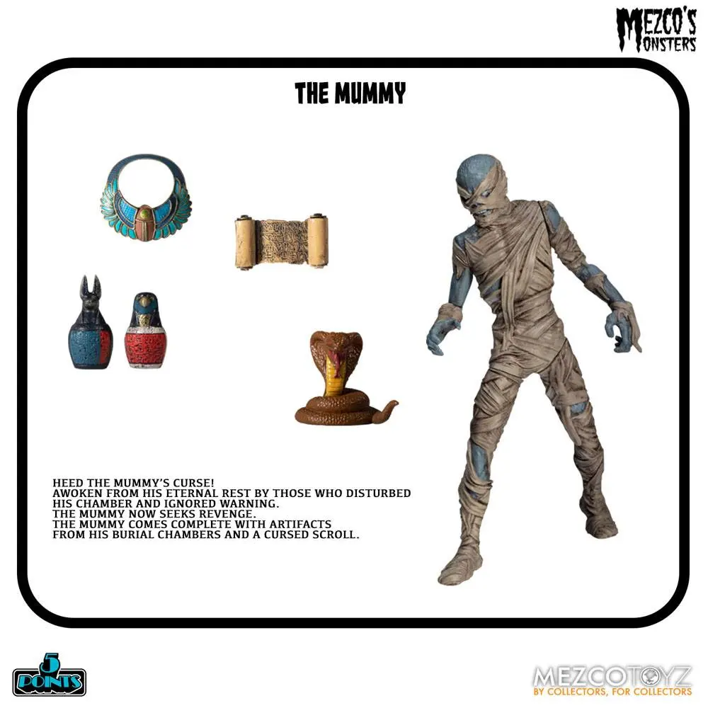 Mezco's Monsters 5 Points akcijske figure Tower of Fear Deluxe Set 9 cm fotografija izdelka